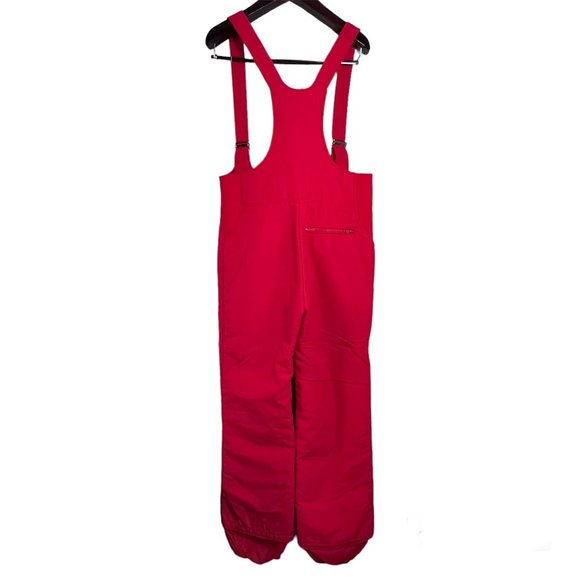 Vintage 80s‎ FERA Ski Bib Snow Suit Pants Stretch Red Apres Retro Mens ML 34R - Picture 2 of 16